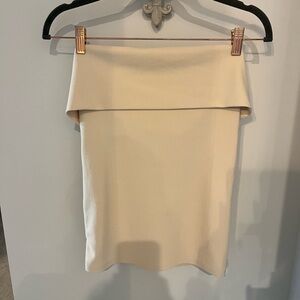Zara Cream strapless tank